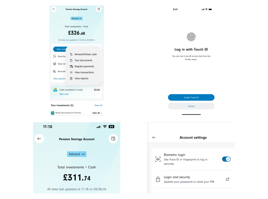 Account details screenshot
