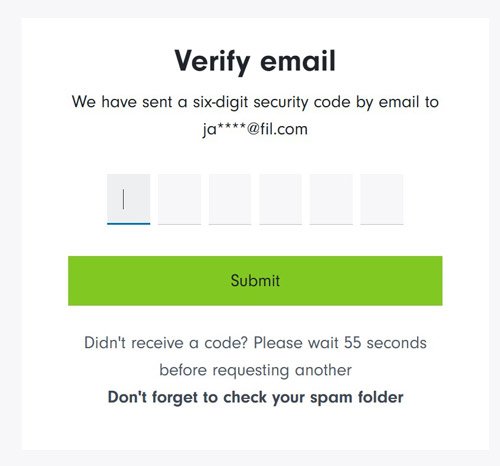 Verify email
